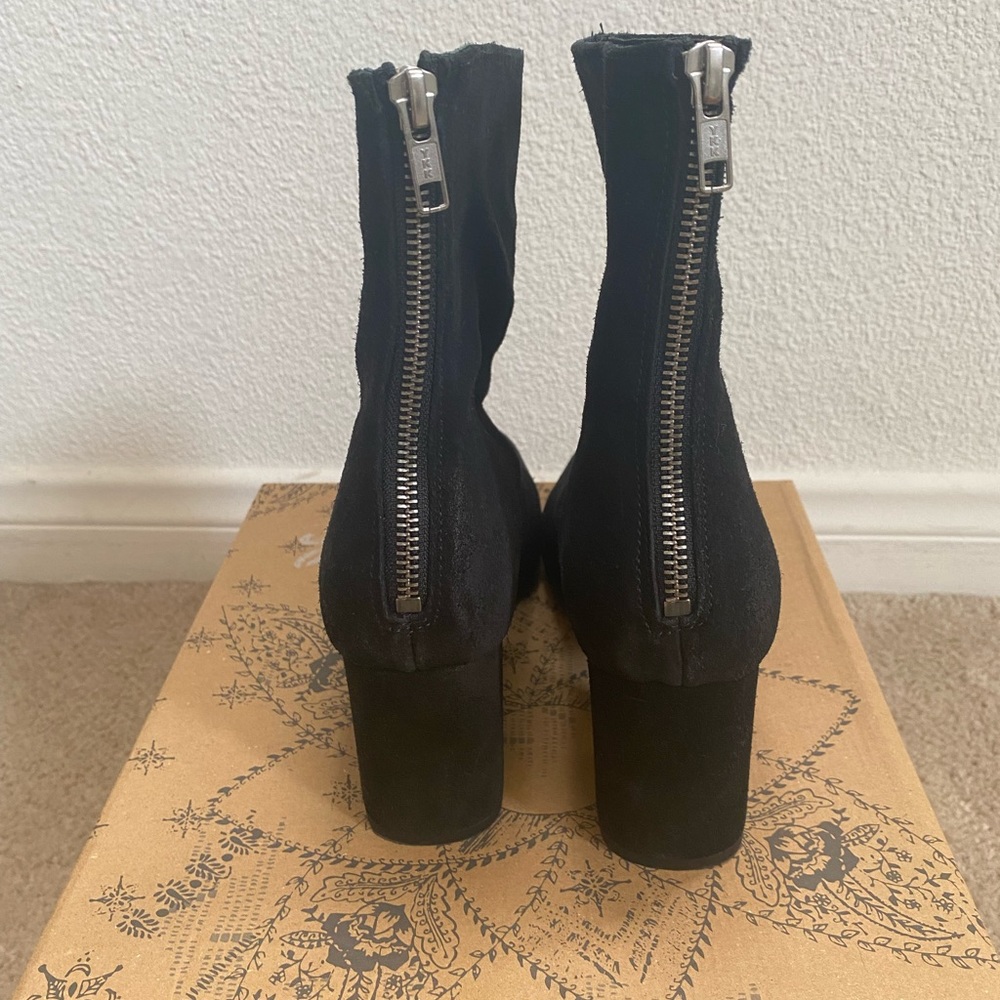 Free People Cecile Black Suede Ankle Boot - Picture 4 of 6